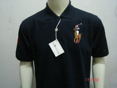 Navy Blue Ralph Lauren Polo shirt with big pony-T61
