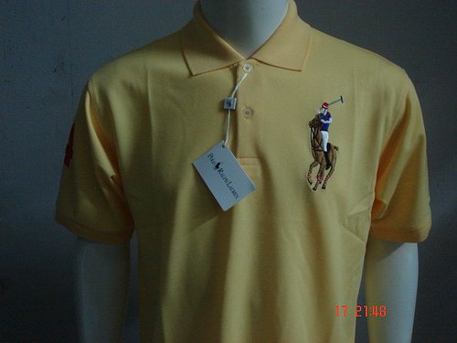Yellow Ralph Lauren Polo shirt with big pony-T60