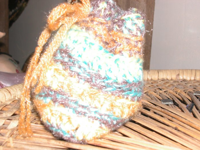mini glimmer yarn tote