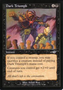 Magic the Gathering Nemesis Dark Triumph NM/Mint