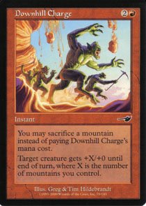 Magic the Gathering Nemesis Downhill Charge NM/Mint