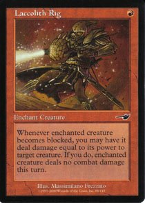 Magic the Gathering Nemesis Laccolith Rig NM/Mint