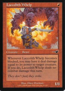 Magic the Gathering Nemesis Laccolith Whelp NM/Mint