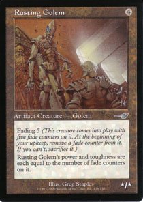 Magic the Gathering Nemesis Rusting Golem NM/Mint
