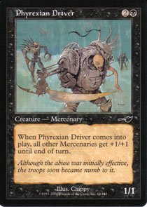 Magic the Gathering Nemesis Phyrexian Driver NM/Mint