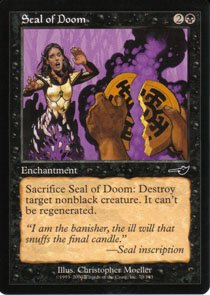 Magic the Gathering Nesesis Seal of Doom NM/Mint