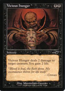 Magic the Gathering Nemesis Vicious Hunger NM/Mint