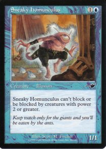 Magic the Gathering Nemesis Sneaky Homunculus NM/Mint