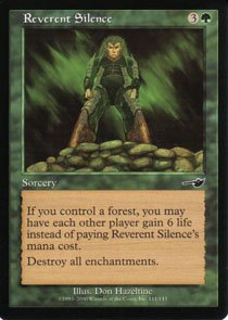 Magic the Gathering Nemesis Reverent Silence NM/Mint