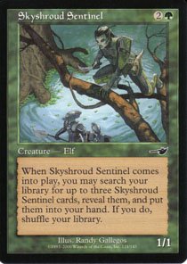 Magic the Gathering Nemesis Skyshroud Sentinel NM/Mint