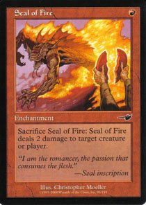 Magic the Gathering Nemesis Seal of Fire NM/Mint