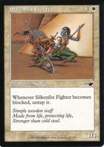 Magic the Gathering Nemesis Silkenfist Fighter NM/Mint