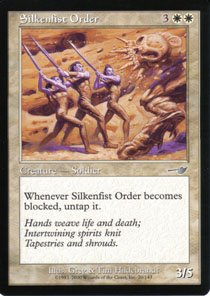 Magic the Gathering Nemesis Silkenfist Order NM/Mint