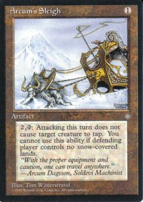 Magic the Gathering Ice Age Arcum's Sleigh NM/Mint