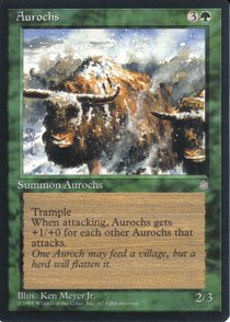 Magic the Gathering Ice Age Aurochs NM/Mint