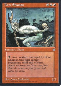 Magic the Gathering Ice Age Bone Shaman NM/Mint
