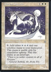 Magic the Gathering Ice Age Adarkar Unicorn NM/Mint