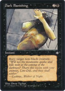 Magic the Gathering Ice Age Dark Banishing NM/Mint