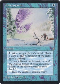 Magic the Gathering Ice Age Clairvoyance NM/Mint