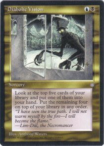 Magic the Gathering Ice Age Diabolic Vision NM/Mint