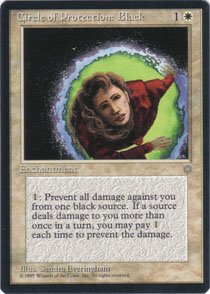 Magic the Gathering Ice Age Circle of Protection: Black NM/Mint