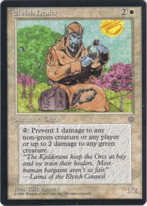 Magic the Gathering Ice Age Elvish Healer NM/Mint