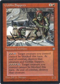 Magic the Gathering Ice Age Goblin Sappers NM/Mint