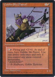 Magic the Gathering Ice Age Goblin Ski Patrol NM/Mint