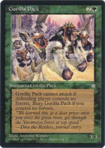 Magic the Gathering Ice Age Gorilla Pack NM/Mint