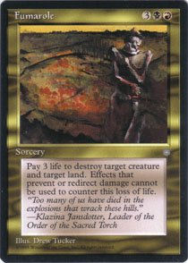 Magic the Gathering Ice Age Fumerole NM/Mint