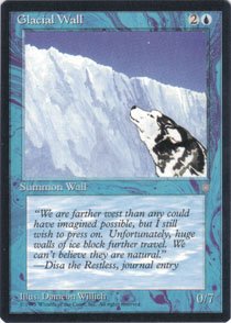 Magic the Gathering Ice Age Glacial Wall NM/Mint