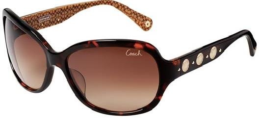 COACH Thompson Sunglasses (Tortoise - Drk Brown)