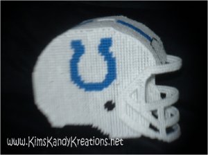 Colts Helmet Plastic Canvas Tissue Box