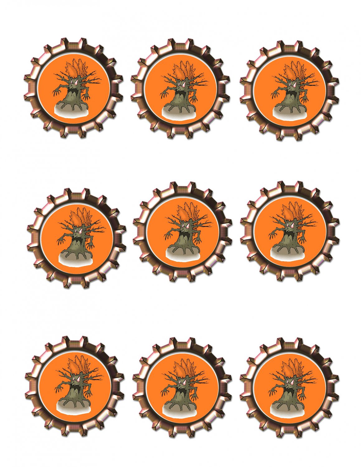 Mad Tree Bottlecap -Download-ClipArt-ArtClip-Bottle Cap-Digital