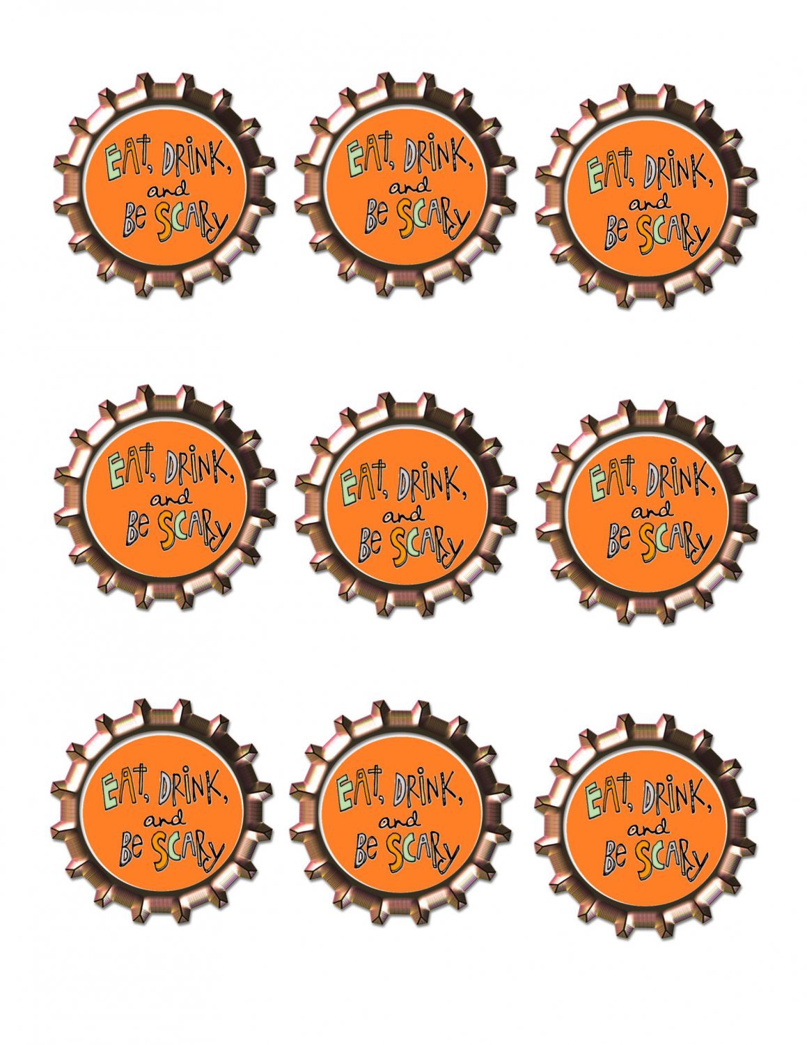 Eat Drink Bottlecap -Download-ClipArt-ArtClip-Bottle Cap-Digital