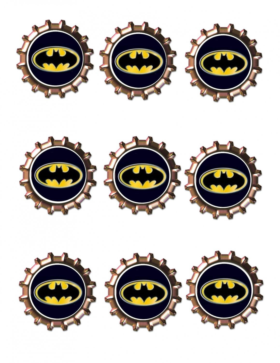 Batman Bottlecap -Download-ClipArt-ArtClip-Bottle Cap-Digital
