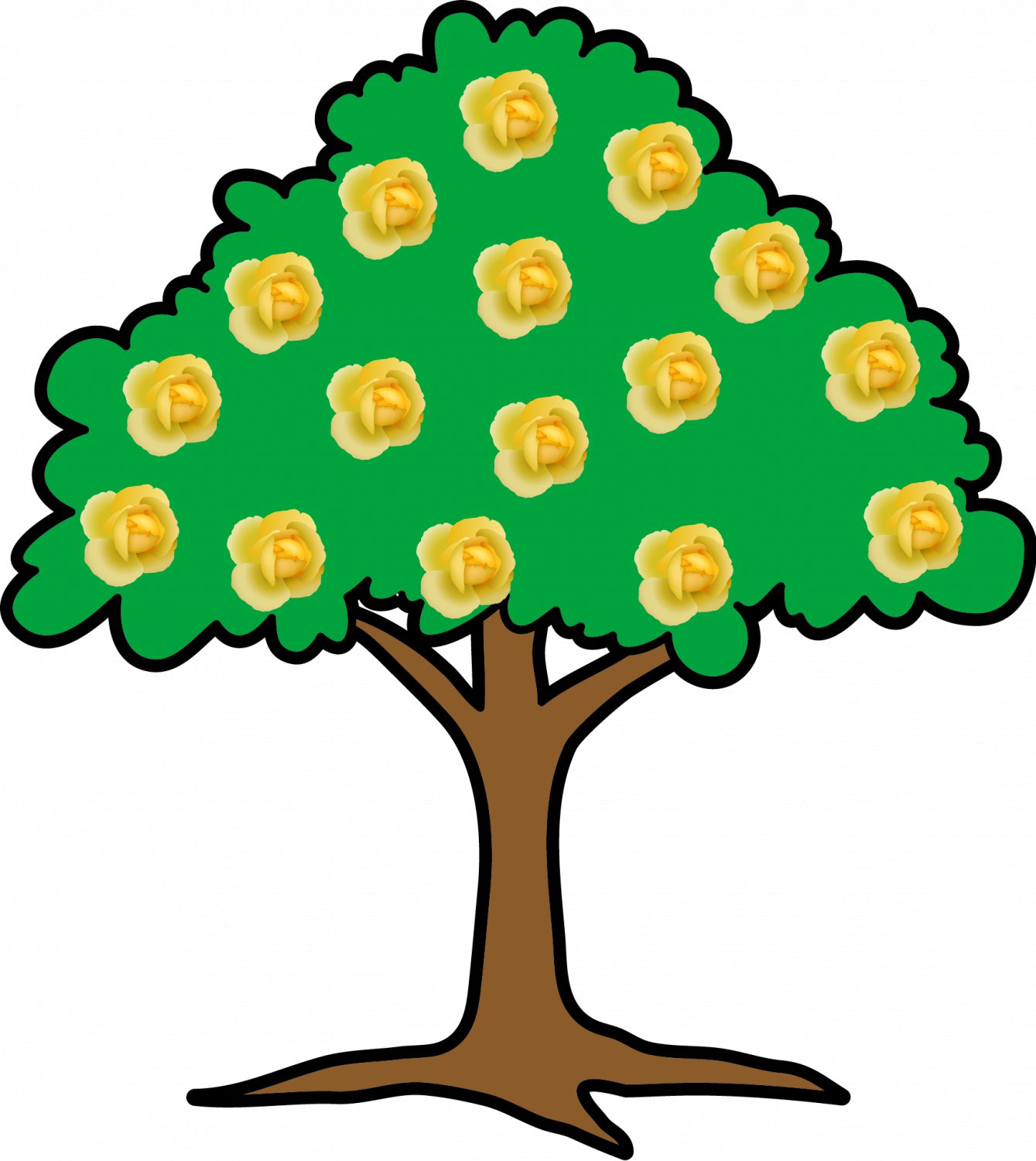 Mix Trees T2-Digital Immediate Download-ClipArt-Art Clip-Background-Gift Card