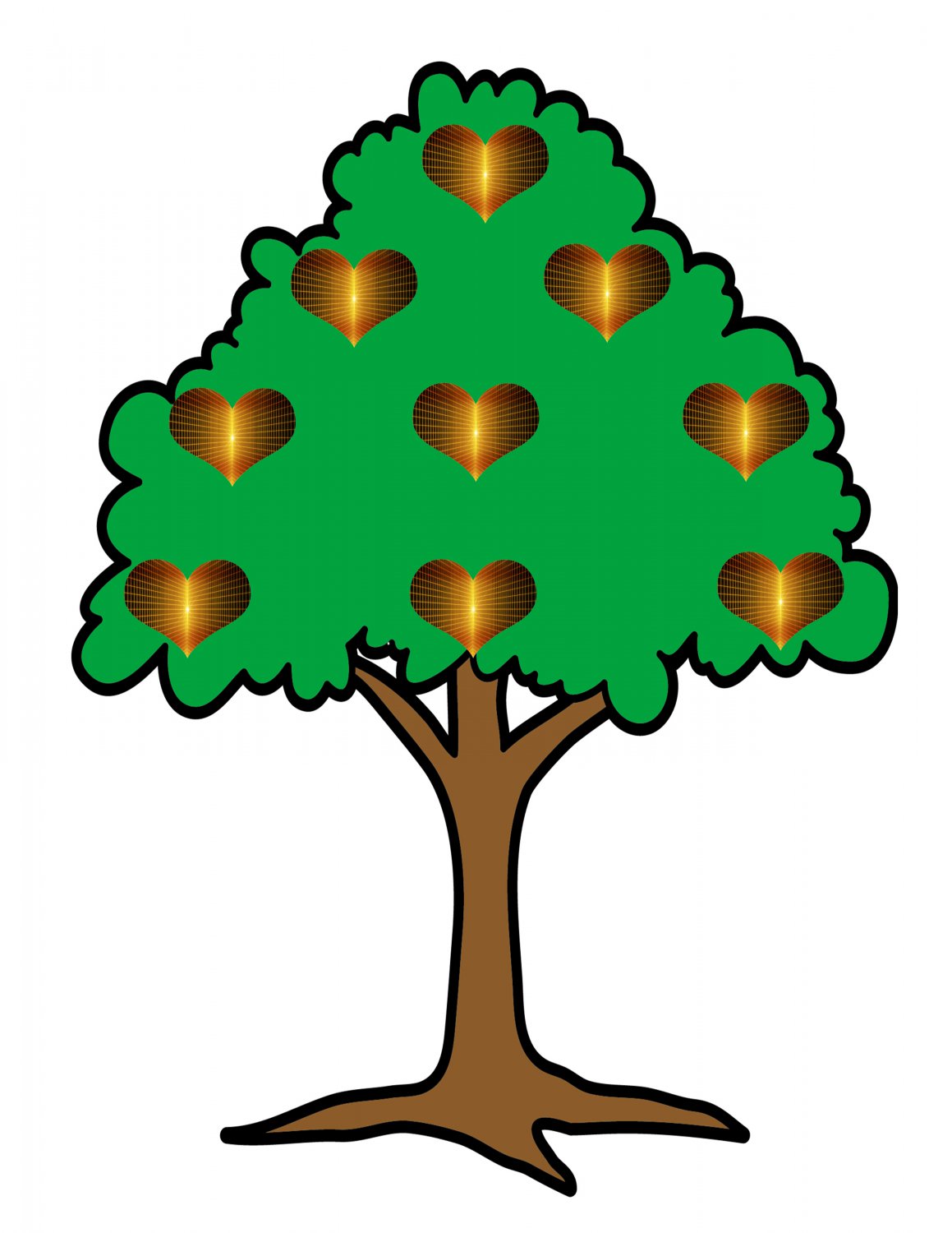 Mix Trees T5-Digital Download-ClipArt-Art Clip-Background-Gift Card-Banner-Gift Tag-Animals.