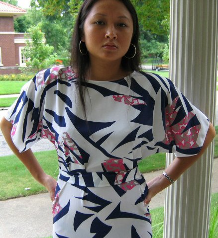 vintage dress toni todd 70's 80's great design