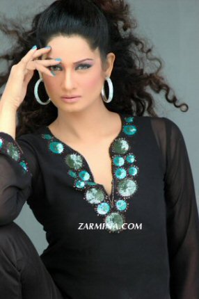Black & Turquoise Tunic