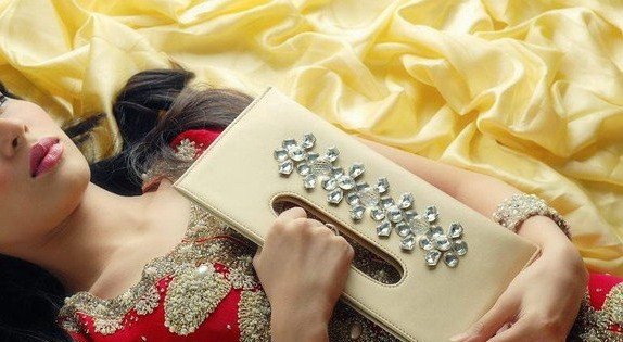 Gold Crystals Clutch