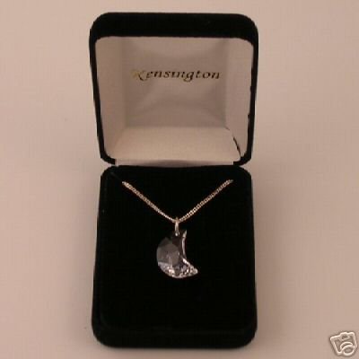 J8816-20 Swarovski Crystal Moon Pendant
