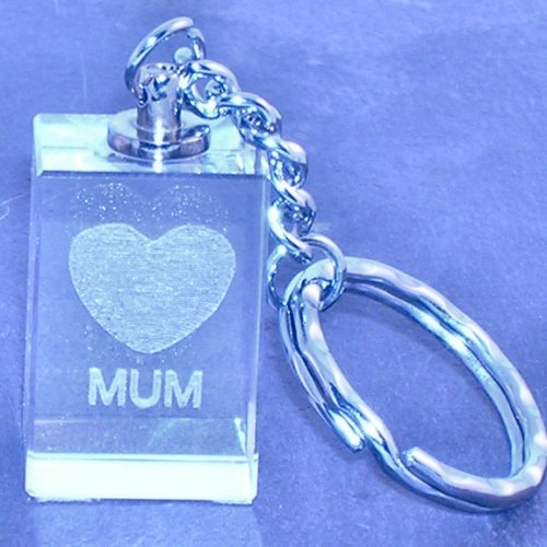 329 Laser Crystal Mum Key Ring