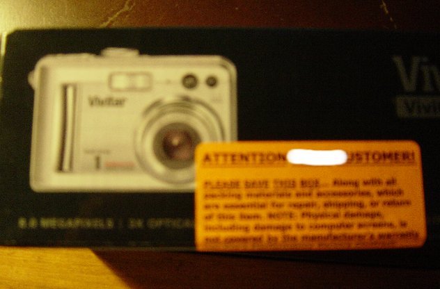 Vivitar ViviCAM 8400 Digital Camera 8MP 2" LCD