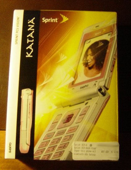 New Sanyo Katana SCP-6600 Sprint PCS Phone Pink Sealed