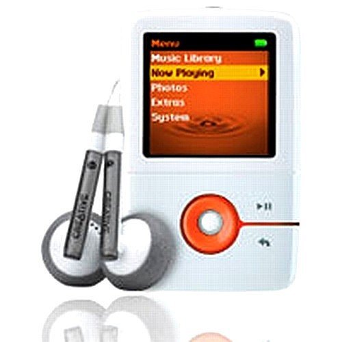 Creative Zen V 1gb White/Orange MP3/Photo Player SEALED