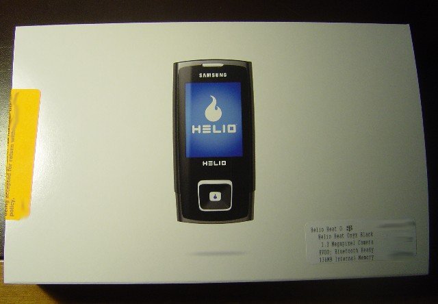 Brand New Samsung Helio Heat Onyx Black 3G Cell Phone 136MB Memory No Contract Needed