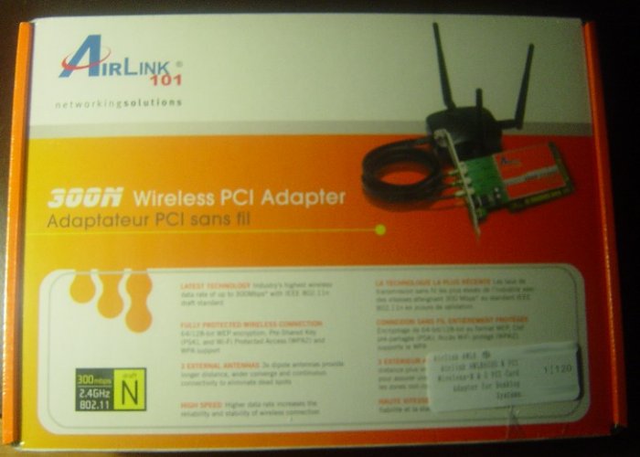 New Airlink 300N Wireless 802.11N/11N 300Mbps PCI Card