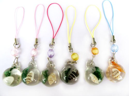 Wholesale Lot 12 seashell Cellhphone Mobile Strap String New