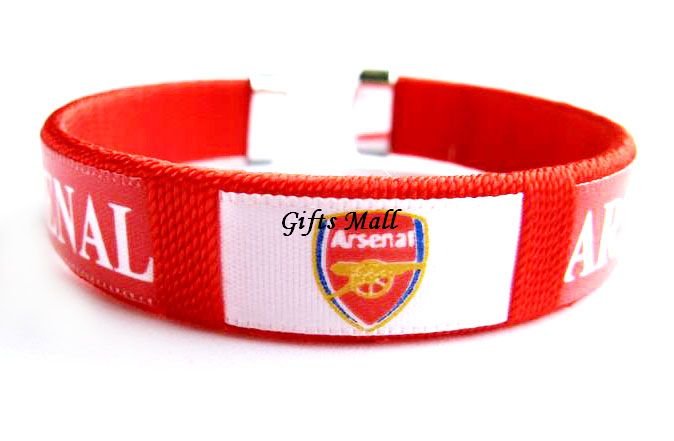 Arsenal FC Club Football Sport Adjustable Bangle Bracelet New